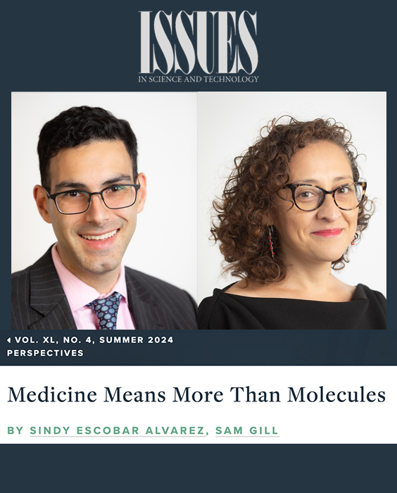 “Medicine Means More Than Molecules,” Write DDF's Sam Gill and Dr. Sindy Escobar Alvarez